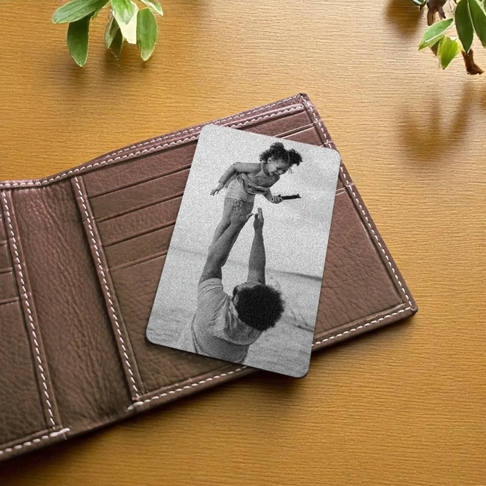Personalised Engraved Metal Wallet Card