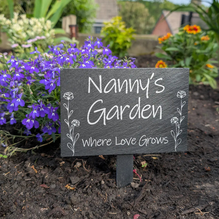 Slate Garden Sign — Fully Customised